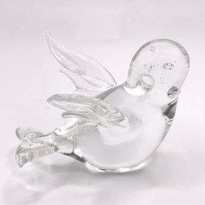 Miniature Glass Bird Figurine - Broken Wing